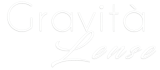 gravita lense white logo